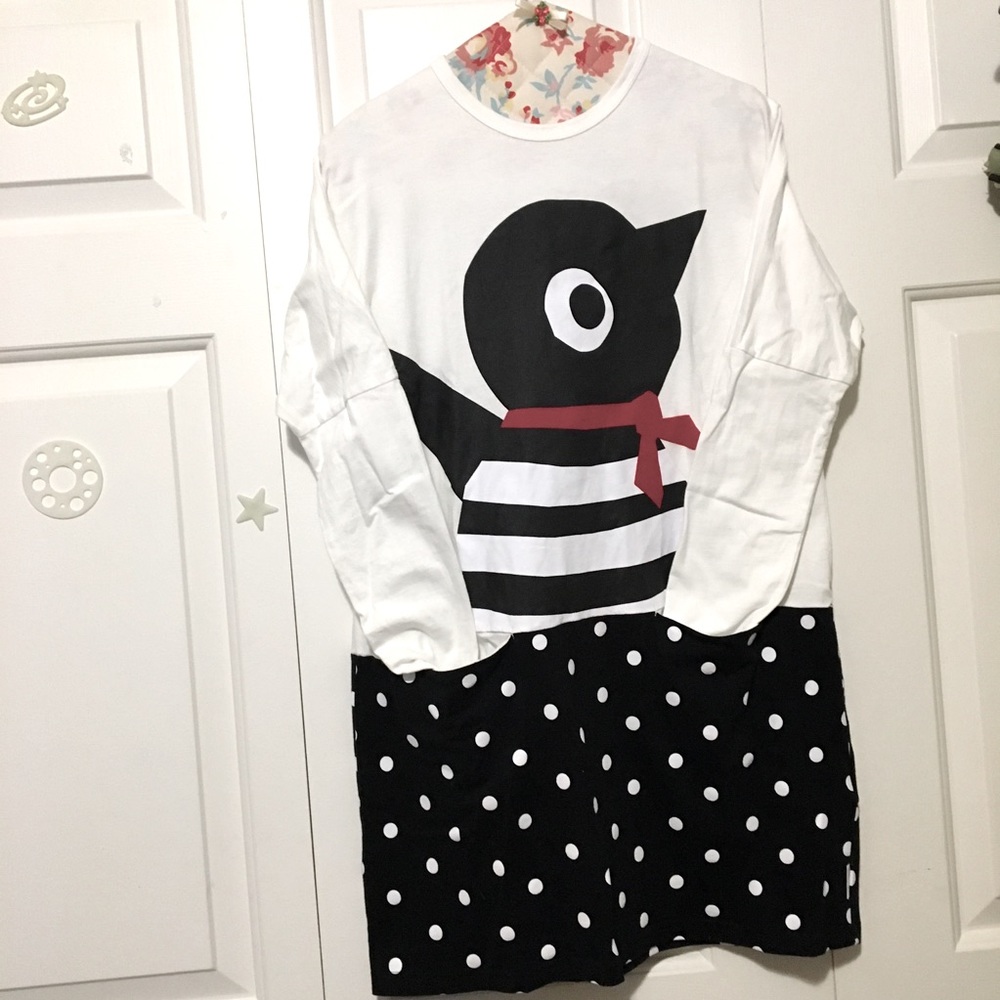 Women’s Long Sleeves Chocoolate Penguin Tee  🐧